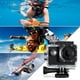 p>Caméra Étanche Sous-Marine, Plastique 1080 HD 30Fps Vidéo Étanche Caméra d'Action Écran HD pour Moto pour Snowboard/p> – image 4 sur 7