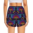 thumbnail image 4 of Goofa Indian Mandalas Dragonfly Printed Women 2 in 1 Running Shorts,Quick Dry Athletic Workout Shorts,High Waisted Athletic Shorts with Liner Pockets-Medium, 4 of 9