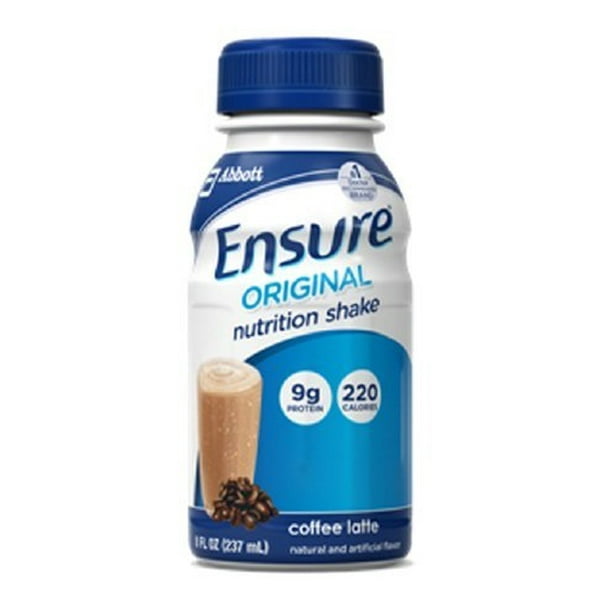 Ensure Original Coffee Latte Flavor 8 oz. Bottle Ready to Use, 57237