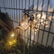 thumbnail image 5 of Luces LED, luz solar para exteriores, regadera solar, luces solares colgantes de metal grandes, luces solares impermeables para exteriores, decoración de jardín, luz de patio para porche, patio, regal, 5 of 8