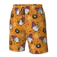 thumbnail image 6 of Uemuo Halloween Witches Gnome Pattern Men's Swim Trunks Hawaiian Beach Bathing Suit Swimsuits Beach Quick-Dry Shorts with Pockets-3X-Large, 6 of 9