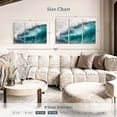 thumbnail image 4 of Elephant Stock Mammoth Wave Wall Art - Horizontal Multi Panel Canvas - Living Room Wall Decor - Beach Multi Panel - Turquoise And Teal Decor - 38" x 24", 4 of 8