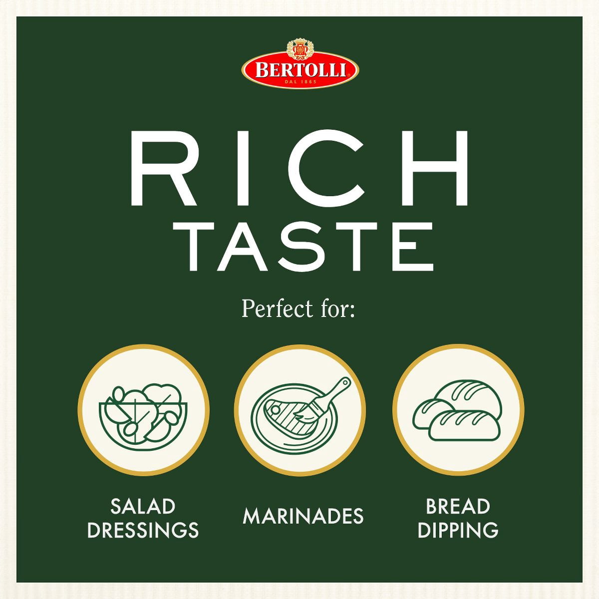 Bertolli Extra Virgin Olive Oil Rich Taste - 25.36 fl oz - Pack of 2