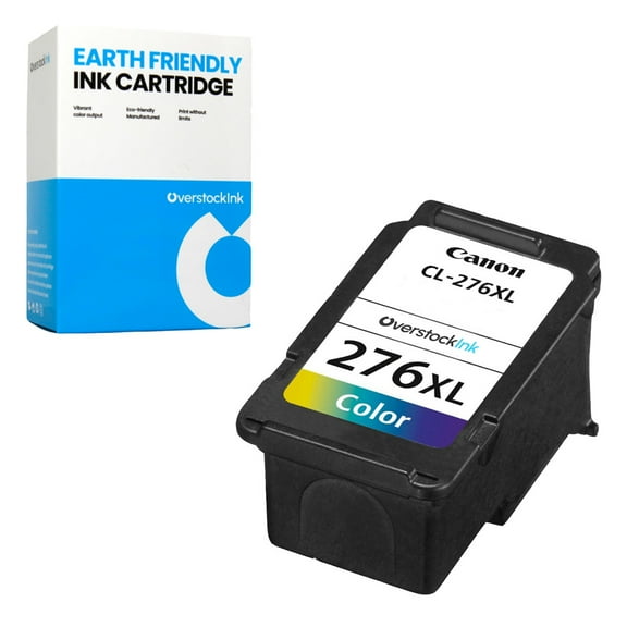 OverstockInk CL-276XL Ink Cartridge Compatible for Canon 276 Ink for PIXMA TS3722 (1 Tri-color)