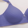 thumbnail image 5 of TEVEQ Push Up Bras for Women T-Shirt Bra Full Coverage Plunge Padded Support Underwire Bras Breathable Cotton Skin Friendly Cotton Strapless Bra Thin Sports Bra Without Underwire Light Blue Xl, 5 of 9