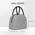 thumbnail image 2 of Pofeuu Gray Plaid Print Lunch Bag for Adult Insulated Lunch Box,Leakproof Cooler Food Lunch Containers Reusable High Capacity Lunch Tote Bags-One Size, 2 of 6