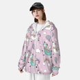 thumbnail image 5 of Sigee Llama Unicorn and Rainbow Print UPF50+ Men's Sun Protection Hoodie Shirt SPF UV Shirt Long Sleeve Fishing Outdoor Lightweight, S-3XL, 5 of 9