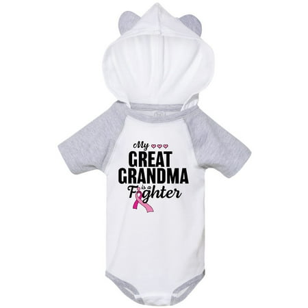 

Inktastic Breast Cancer Awareness My Great Grandma is a Fighter Gift Baby Boy or Baby Girl Bodysuit
