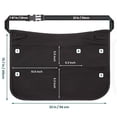 thumbnail image 2 of Delantal utilitario de tela Oxford negra impermeable de 40 x 56 cm, 2 of 4