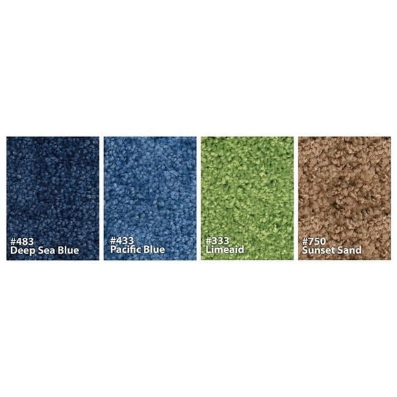 Carpets for Kids 8112.483 8 ft. 4 in. x 12 ft. Kidplush Solid Deep Rectangle Rug - Sea Blue