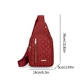 thumbnail image 2 of ROLKFUK Women's Multi Pocket Sling Crossbody Bag, Lightweight Oxford Chest Bag for Travel Hiking, 2 of 5