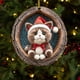 thumbnail image 4 of Adorno Navideño Acrílico Ovalado con Animales | Decoración Navideña con Estampado de Animales Del Bosque | Adorno Colgante Acrílico Duradero | Decoración Rústica para Árbol de Navidad | Caja de Regal, 4 of 5