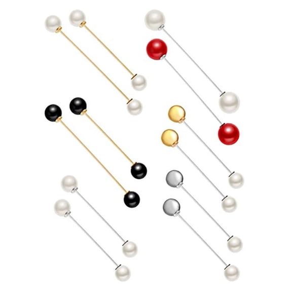 Milue Brooch Pins for Women Pearl Brooch Pins Clothing Jeans Hat Bag Decoration