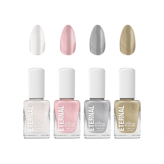 Eternal Nail Polish Collection: Metallics Flashback - 4PCS, 0.46 fl oz ea.