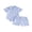 Blue, variant on BemeyourBBs Newborn Baby Boy Summer Clothes Cute Infant Baby Boys 2 Pieces Outfit Short Sleeve Lapel Neck Striped Print Romper and Elastic Waist Pockets Shorts Set