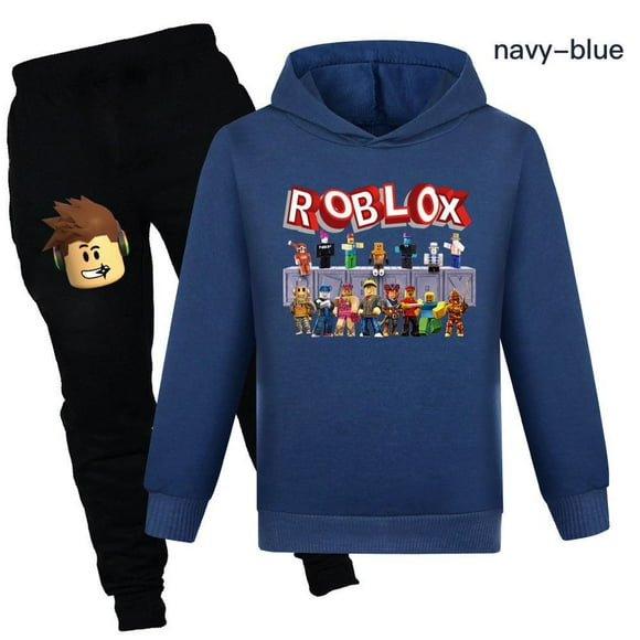 ROBLOX Hoodie Jogging Pants Set Of 2, Casual Sportswear Suit For Teenagers, Hoodies, Pullovers