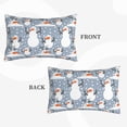 thumbnail image 2 of Hirioo Happy Snowmen Snowfall for Plush Pillow Cover for Bedroom and Living Room ,Elegant, Comfortable Home Decor-20"x30", 2 of 6