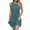 Green, variant on OSOLU Women Solid Color O-Neck Sleeveless Dress Soft Sundress Vacation 2025 Elegant Classy Dresses
