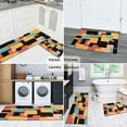 thumbnail image 6 of 2 Piece Yellow Dark Geometric` Rug Kitchen Rug Set, Decor Kitchen Rugs, Absorbent Non-Slip Washable Floor Mats, Home Indoor Runner Rugs 17"x47"+17"x30", 6 of 7