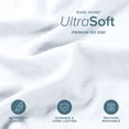 thumbnail image 3 of Bare Home Washed Duvet Cover Set - Ultra-Soft - Premium 1800 Collection - 2 Piece - Twin/Twin XL, White, 3 of 9