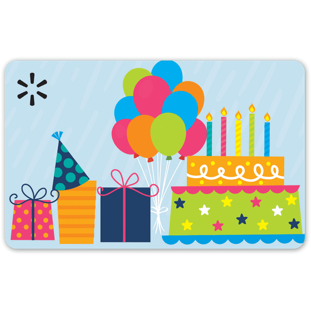 Birthday Scene Walmart Gift Card
