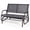 Gray, variant on Chateauy 48 Inch Loveseat Rocker Glider Chair for Backyard – Outdoor Patio Swing Glider Bench Lounge Chair with Sturdy Steel Frame, Comfortable Seating for Two