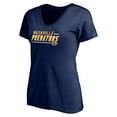 thumbnail image 2 of Women's Navy Nashville Predators Mascot In Bounds V-Neck T-Shirt, 2 of 3