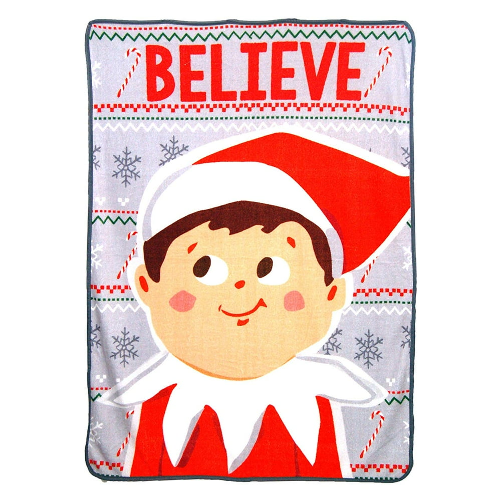 Super Soft Throws Elf On The Shelf Believe New 45x60" Blanket