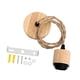 thumbnail image 4 of Cable de luz colgante Cable de luz colgante E27 Retro, Accesorio de lámpara colgante para cafetería, Madera negra retorcida, 4 of 9