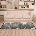 thumbnail image 2 of Yayeee Runner Rug for Bedroom 2'x6' Machine Washable Hallway Non Slip Mat, Gray Hexagons, 2 of 8