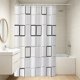 thumbnail image 4 of Cortina de Ducha de Plástico Impermeable – Cortina de Baño de Secado Rápido para Cabina de Ducha, Bañera, Hoteles y Caravanas (Con Ganchos), 4 of 6