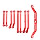 thumbnail image 1 of Juego de varillas de enlace de dirección Bewildely de aleación de aluminio para orugas 1/18 Trx4m Rojo, 1 of 6