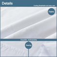 thumbnail image 4 of Funda de almohada corporal WhatsBedding, tela de algodón blanca, 54 x 137 cm, 4 of 7