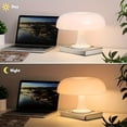 thumbnail image 4 of Retro-Style Table Lamp, Mushroom Shape, Flexible Goose Neck LED with Button Switch for Brightness Adjustment, USB Plug Powered, in Three Warm Colors, Ideal for Home and Office Decor, 4 of 9