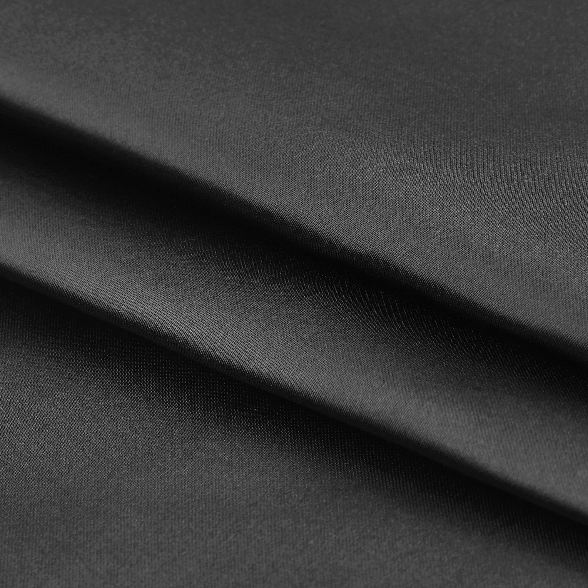 Unique Bargains Soft and Durable Envelope Closure Satin Pillowcase (2 Count) Black Standard