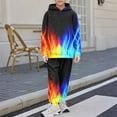 thumbnail image 2 of Tween Boys Outfits Colorful Printed Hooded Long Sleeved Pants Set (2 13Y), 2 of 4