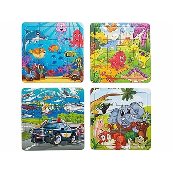 4 Pack Jigsaw Puzzles for Kids