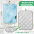 thumbnail image 3 of 2-Pack Pot Holders Heat Resistant Kitchen Oven Mitts 7x9.8in for Oven, Microwave & BBQ Light Blue Icy Texture, 3 of 7