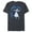 Navy Heather, variant on Sleeping Beauty Princess Aurora Blue Flowers T-Shirt- Short Sleeve Blended T-Shirt for Adults - Customized-Purple