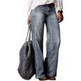 thumbnail image 1 of Jeans elásticos de cintura media rasgados vintage de los años 90 para mujer 2022Gray3X-Large, 1 of 5