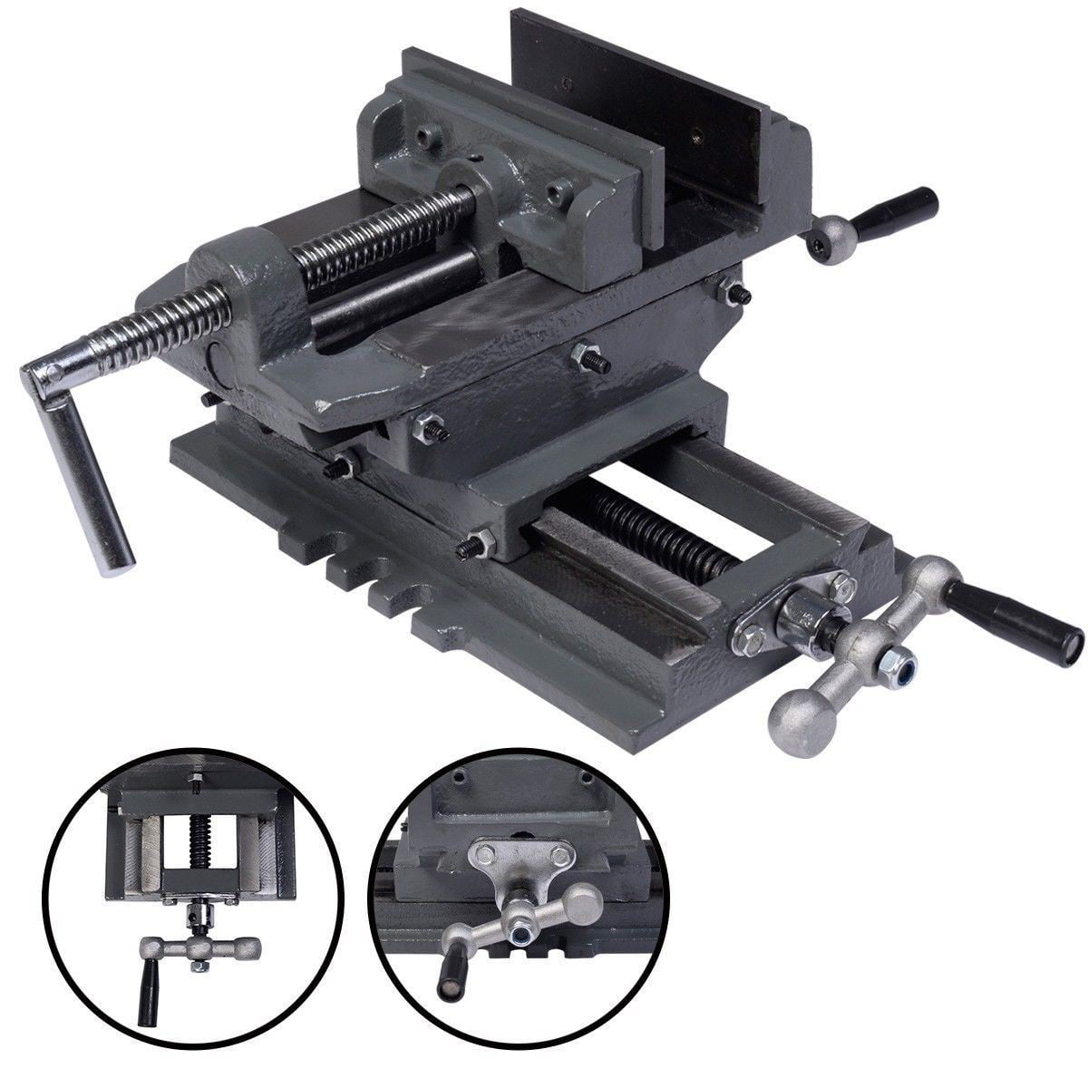 6" Heavy Duty Cross Drill Press Vise Slide Metal Milling 2 Way X-Y Clamp Machine 