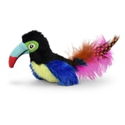 Vibrant Life Catnip Feather Bird Cat Toys, Parrot and Toucan, 2 Count