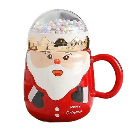 

Santa Claus Mug Cartoon Ceramic Cup Holiday Gift Christmas Mug