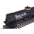 thumbnail image 4 of Walthers Trainline HO Scale Model Santa Fe Tank Car, Black/Orange/White, 4 of 10