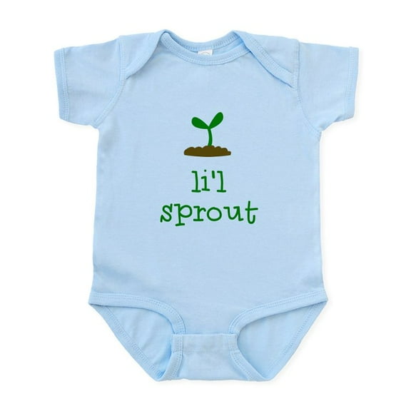 CafePress - Lil Sprout Body Suit - Baby Light Bodysuit, Size Newborn - 24 Months