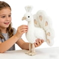 thumbnail image 4 of White Peacock Plush Toy, Soft Stuffed Animal Doll for Home Decor and Play, Decorative Plushie for Adults Birthdays, Elegant White Bird Ornament, B, 4 of 5