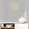 thumbnail image 4 of Mandala Wooden Wall Art, Traditional Star Ornament Polygonal Details, Birch Wood Plywood Rustic Wall Art Accent for Hallway Bedroom Living Room Cafes and Offices, 11.4" X 11.4" X 0.1", by Ambesonne, 4 of 5