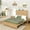 Nature, variant on Brafabhome Fluted Full Bed Frame with 2 Storage Drawers, Wooden Platform Bed with Charging Station Headboard and Solid Wood Leg for Bedroom Apartment Hotel, No Box Spring Needed