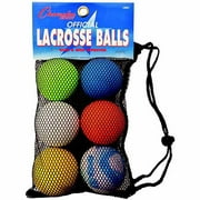 STX High Quality Lacrosse Ball Set, Assorted Colors, Set of 6