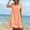Orange, variant on Josdec Women's Square Neck Short Sleeve Babydoll Midi Dresses Eyelet Hollow Hem Solid Color 100% Cotton Casual Dress for Daily Wear in Spring Summer S-3XL